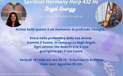 18 Febbraio Spiritual Harmony Harp 432 Hz Angel Energy